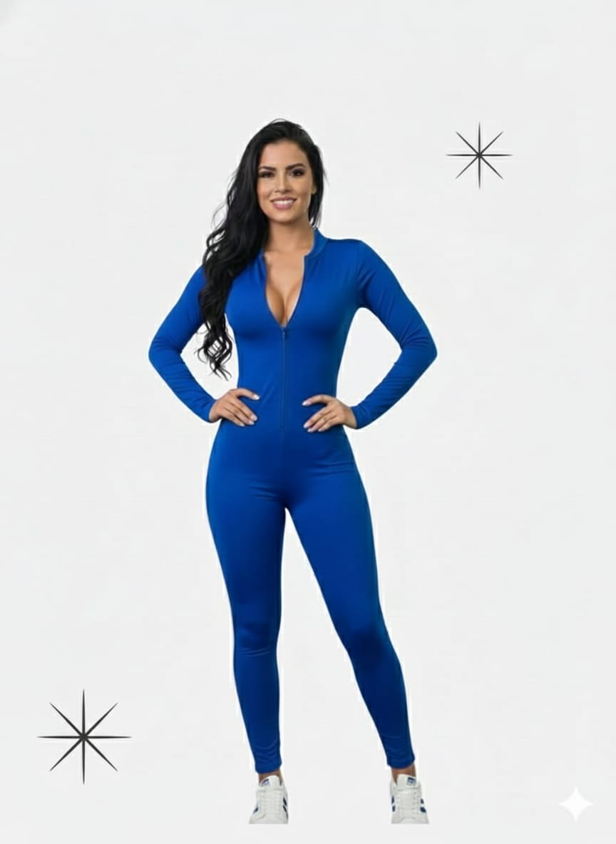 Vista 4 de ENTERIZO CIERRE MANGA LARGA - COLOR: GRIS